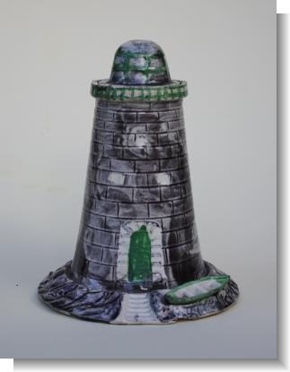 LONGSTONE LIGHTHOUSE< GRACE DARLING COMMEMORATIVE c.1838
