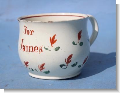 JAMES, Creamware, c.1800